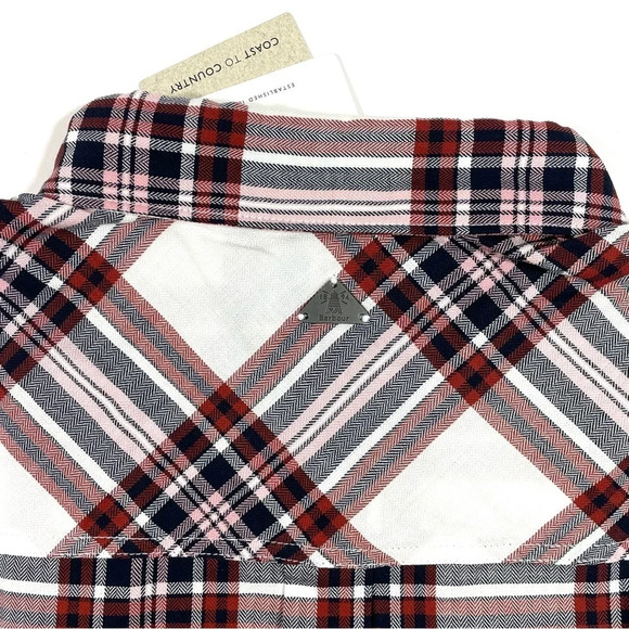 New Barbour Bethwin Button Front Shirt Cloud Check - Picture 5 of 7
